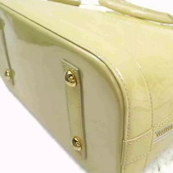 SOLD Louis Vuitton Hand Bag Alma PM Yellows Vernis - Picture 5 of 9